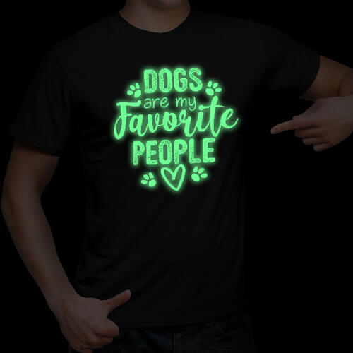 Luminescencyjna folia flex - biała świecąca na zielono