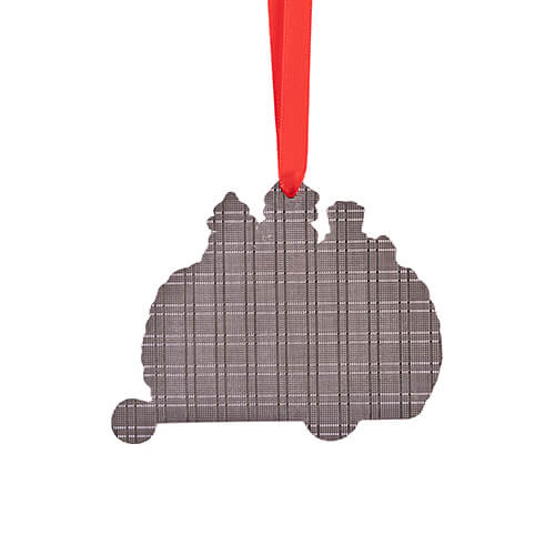 Metalowa zawieszka na choinkę do sublimacji - camping