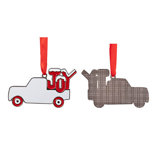 Metalowa zawieszka na choinkę do sublimacji - pickup JOY