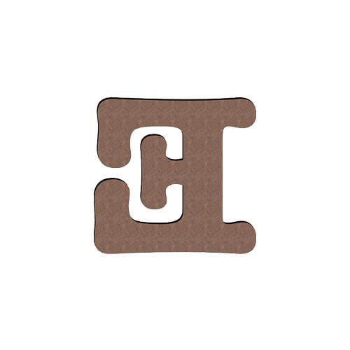 Litera dekoracyjna z MDF-u do sublimacji 10 cm E