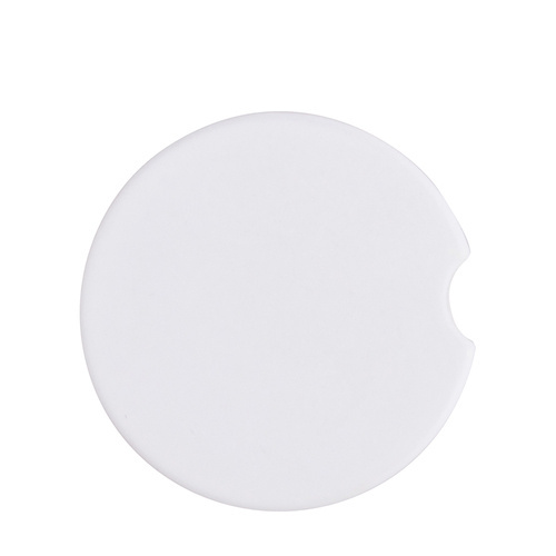 Zestaw 4 okrągłych ceramicznych samochodowych podkładek pod kubek do nadruku