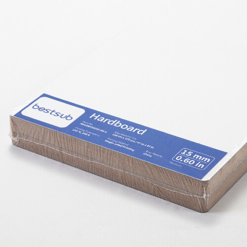 Płyta pilśniowa do sublimacji 20 x 20 x 1,5 cm - 2 szt. - czarny tył