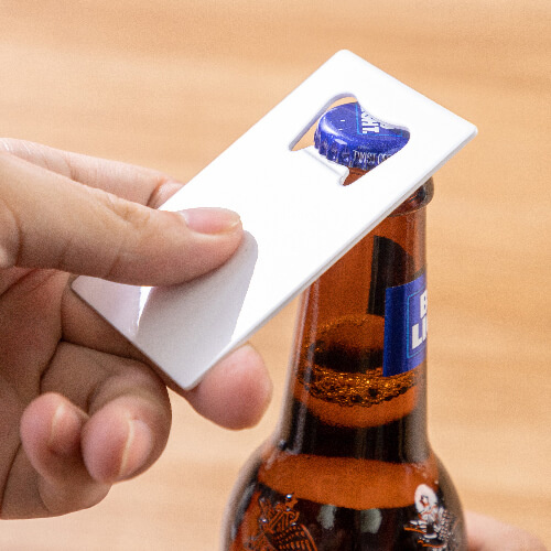 Otwieracz do butelek 5,3 x 8,5 cm do sublimacji - biały