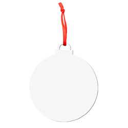 Dwustronna zawieszka z płyty pilśniowej do sublimacji - bombka