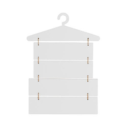 Pięć wiszących ramek z MDF-u do sublimacji - wieszak