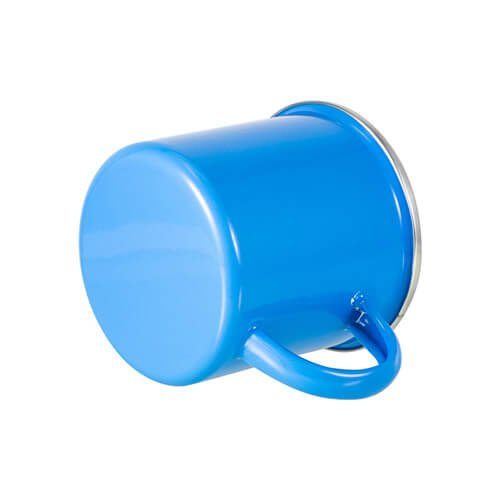 Kubek metalowy 360 ml do sublimacji - błękitny