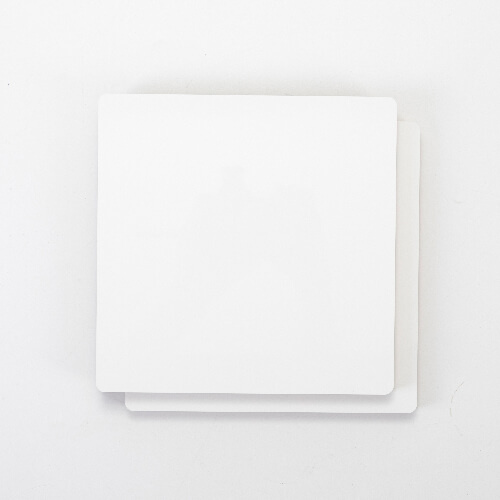 Płyta pilśniowa do sublimacji 20 x 20 x 1,5 cm - 2 szt. - czarny tył