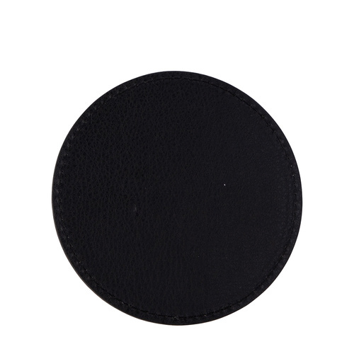 Zestaw 4 okrągłych skórzanych podkładek pod kubek do nadruku