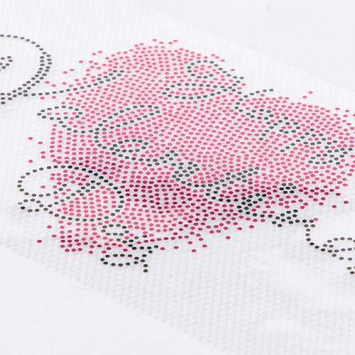 Arkusz z cyrkoniami do termotransferu - serce