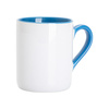 Kubek 325 ml do sublimacji - z błękitnym wnętrzem i uchem