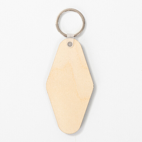 Dwustronny brelok ze sklejki do sublimacji - Retro Motel