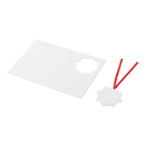 Samochodowa zawieszka zapachowa do sublimacji - płatek śniegu