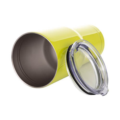 Tumbler termiczny 850 ml do sublimacji - cytrynowy