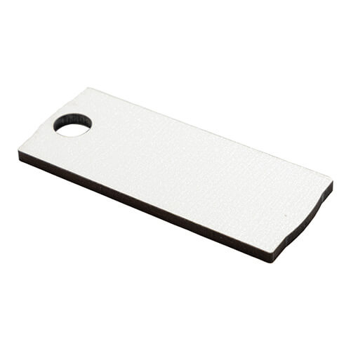 Plakietka imienna z płyty pilśniowej z brokatem do kubka 1200 ml do sublimacji - 3,2 x 8 cm