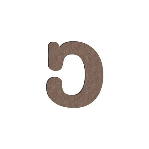 Litera dekoracyjna z MDF-u do sublimacji 10 cm C