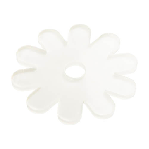 Akrylowa plakietka imienna do sublimacji - chryzantem