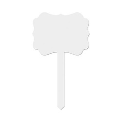 Tabliczka ogrodowa 10 x 17 cm z MDF-u do sublimacji - rozeta