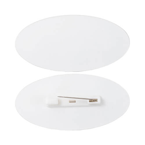 Identyfikator akrylowy 7,6 x 3,8 cm do sublimacji - owal