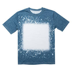 Koszulka Cotton-Like Bleached Starry Faux Denim do sublimacji