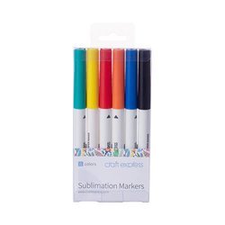 Markery do sublimacji Craft Express Joy - 6 kolorów