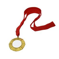 Medal Ø 6 cm / pole nadruku Ø 3,2 cm - złoty - Sublimacja Termotransfer