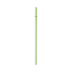 Prosta, gładka szklana słomka 23 cm - zielona