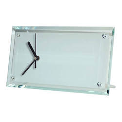 Ramka szklana - zegar 30 x 16 cm do sublimacji