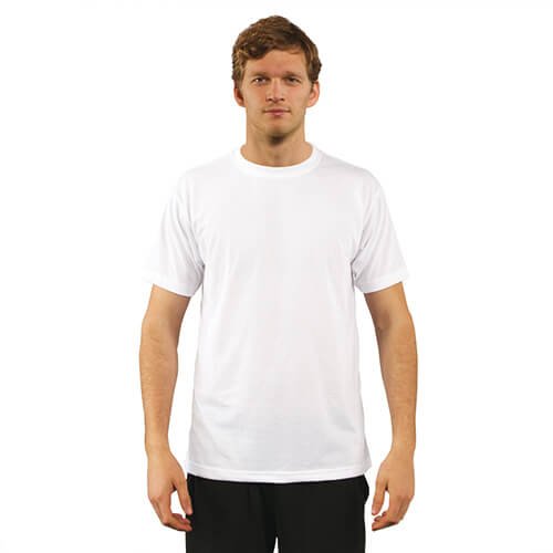 Koszulka Basic z krótkim rękawem do sublimacji - biała