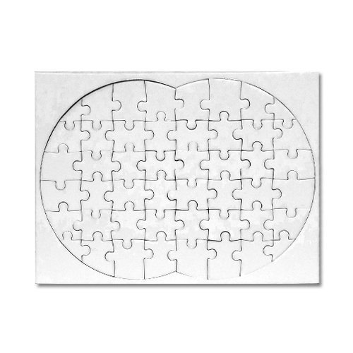 Puzzle A4 ósemka 20 x 28 cm 48 elementów Sublimacja Termotransfer