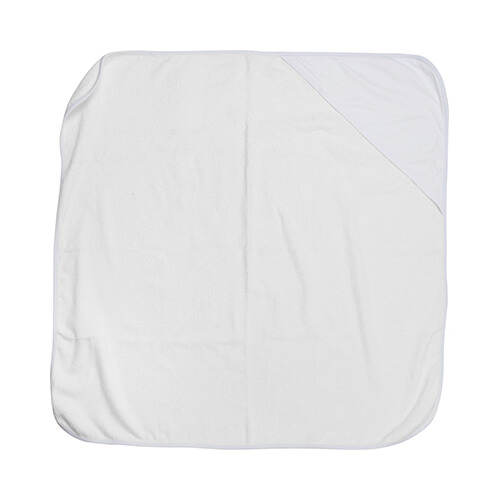 Ręcznik dla dzieci z kapturem do sublimacji - biały