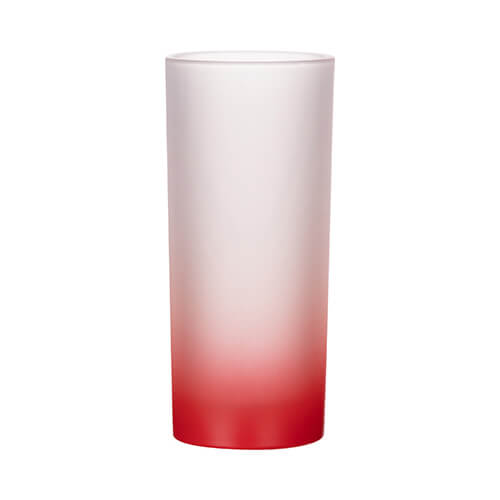 Szklanka 200 ml szroniona do sublimacji - czerwony gradient