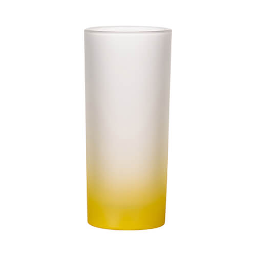 Szklanka 200 ml szroniona do sublimacji - żółty gradient